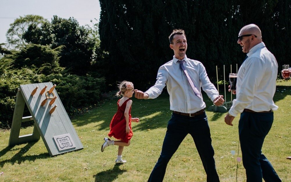 Garden lawn game hire for weddings and events UK