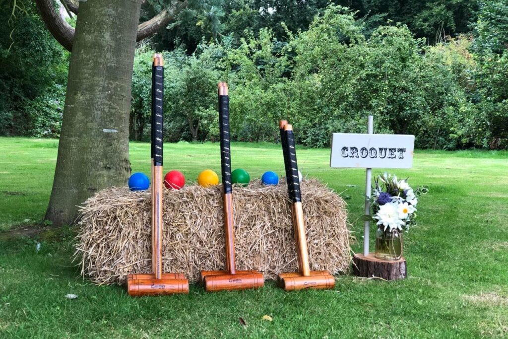 Croquet lawn game for hire for weddings and events