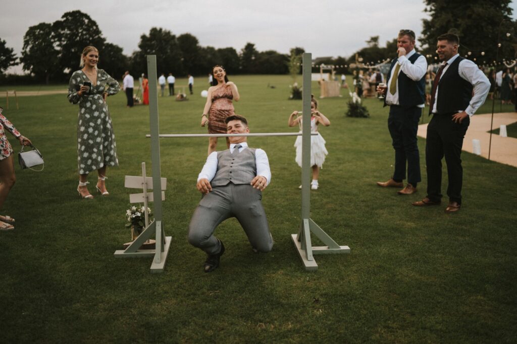 Limbo wedding garden game hire