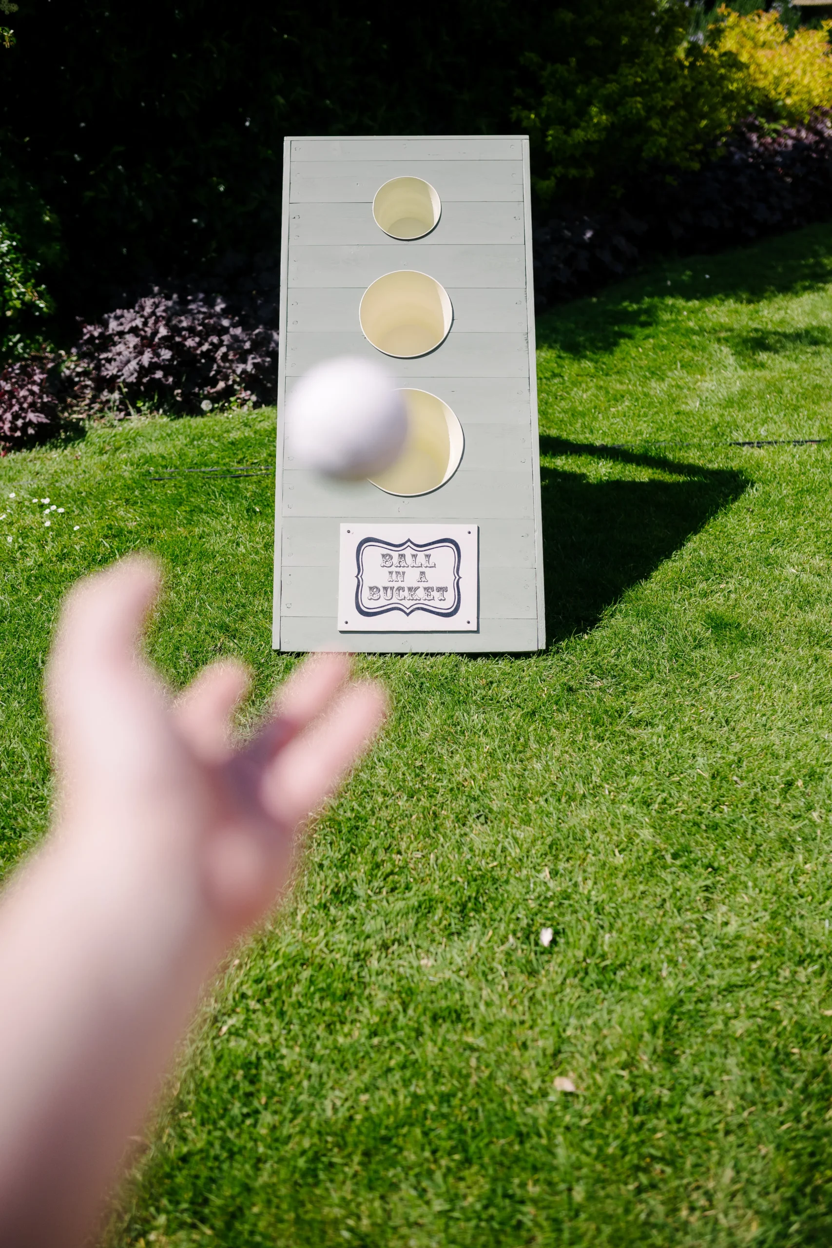 Ball in a Bucket Garden Game Hire